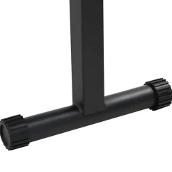 vidaXL Gewicht Bank Zwart 108 x 27 x 41 cm Gepoedercoat staal