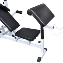 vidaXL Gewichtenbank met gewichtenrek en halterset 90 kg