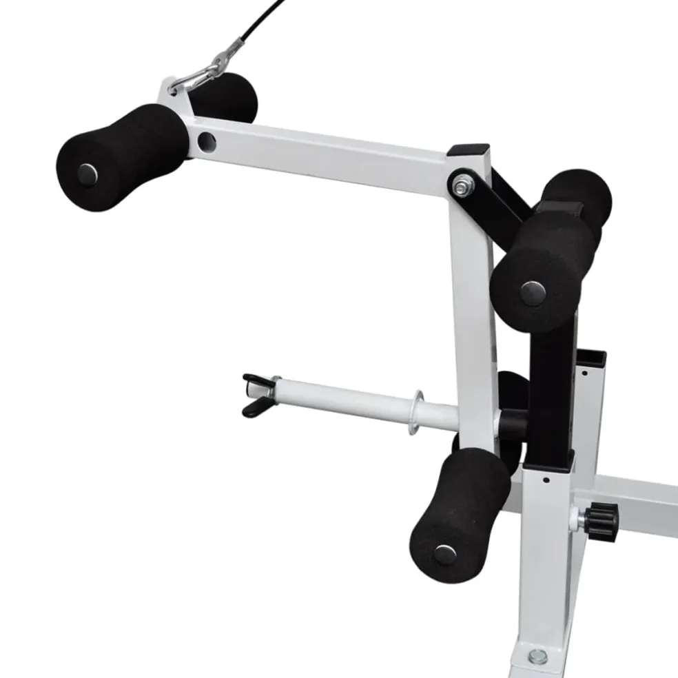 vidaXL Gewichtenbank met gewichtenrek en halterset 90 kg