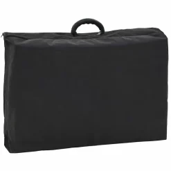 vidaXL Gezichtsbehandelstoel draagbaar 185x78x76 cm kunstleer zwart