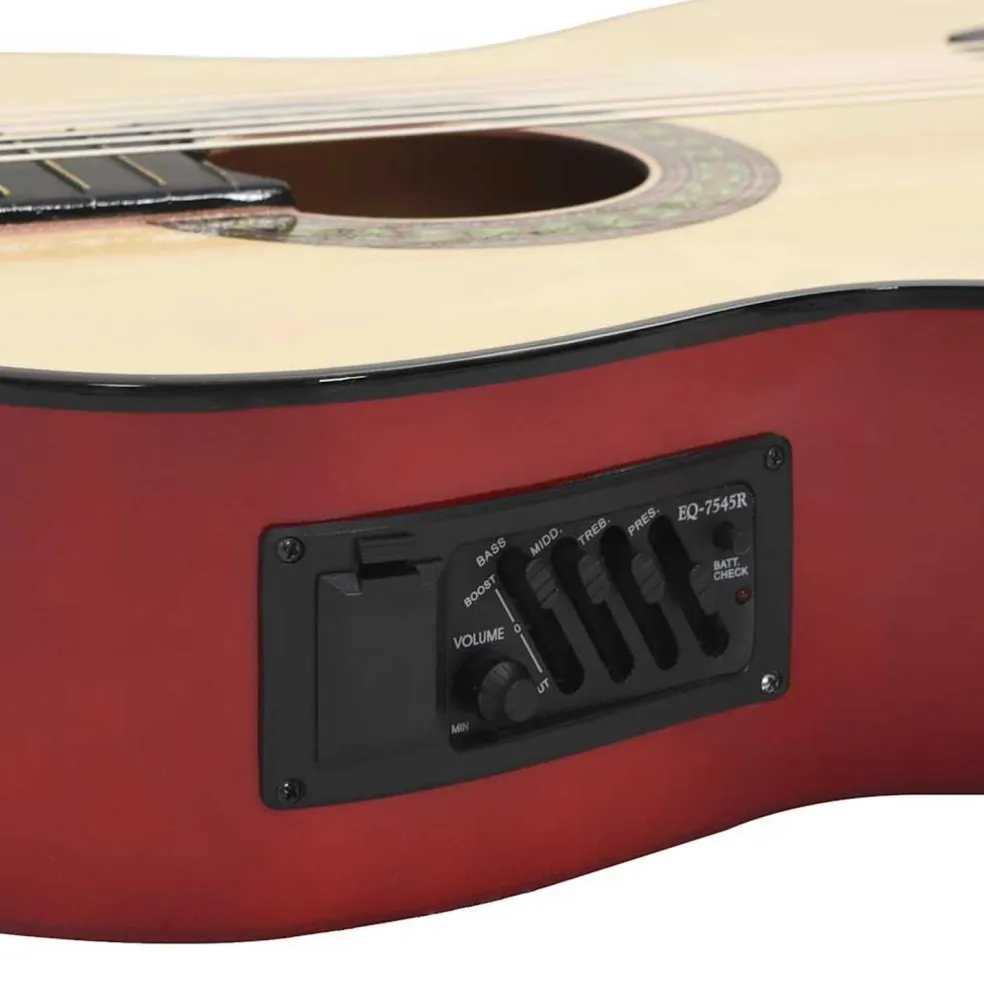vidaXL Gitaar cutaway met equalizer 6 snaren western klassiek