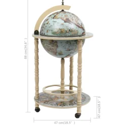 vidaXL Globebar eucalyptushout blauw