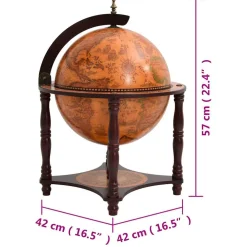 vidaXL Globebar massief eucalyptushout bruin