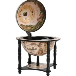 vidaXL Globebar massief eucalyptushout zwart