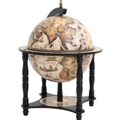 vidaXL Globebar massief eucalyptushout zwart