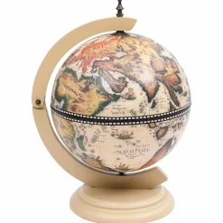 vidaXL Globebar tafelmodel eucalyptushout wit