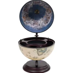 vidaXL Globebar tafelmodel eucalyptushout groen