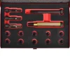 vidaXL Gloeibougie draad reparatie set M10 x 1,0 mm 15-delig