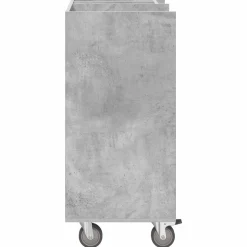 vidaXL Golfkast met wiel Effen Beton Grijs 65 x 45 x 98 cm