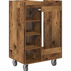 vidaXL Golfkast met wiel Effen Wit 65 x 45 x 98 cm