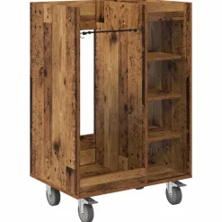 vidaXL Golfkast met wiel Effen Wit 65 x 45 x 98 cm