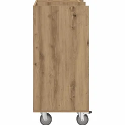 vidaXL Golfkast met wiel Effen Artisan Eiken 65 x 45 x 98 cm