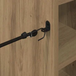 vidaXL Golfkast met wiel Effen Artisan Eiken 65 x 45 x 98 cm