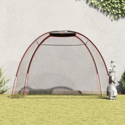 vidaXL Golf Trainingshulpmiddel Zwart 314 x 150 x 206 cm Polyester