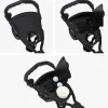 vidaXL Golf trolley met zitplaats Zwart 95 x 69 x 114 cm IJzer