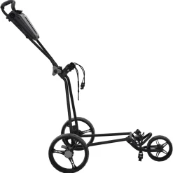 vidaXL Golf trolley Zwart IJzer Opvouwbaar