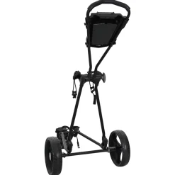 vidaXL Golf trolley Zwart IJzer Opvouwbaar