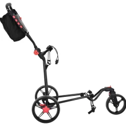 vidaXL Golf trolley Zwart IJzer Opvouwbaar