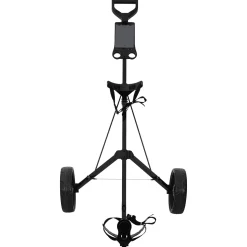 vidaXL Golf trolley Zwart IJzer Opvouwbaar