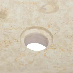 vidaXL Gootsteen 50x35x10 cm marmer crèmekleurig