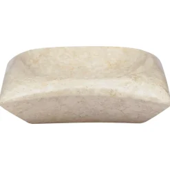 vidaXL Gootsteen 50x35x10 cm marmer crèmekleurig
