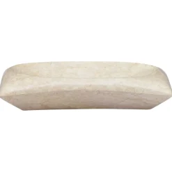vidaXL Gootsteen 50x35x10 cm marmer crèmekleurig