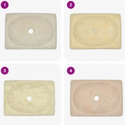 vidaXL Gootsteen 50x35x10 cm marmer crèmekleurig
