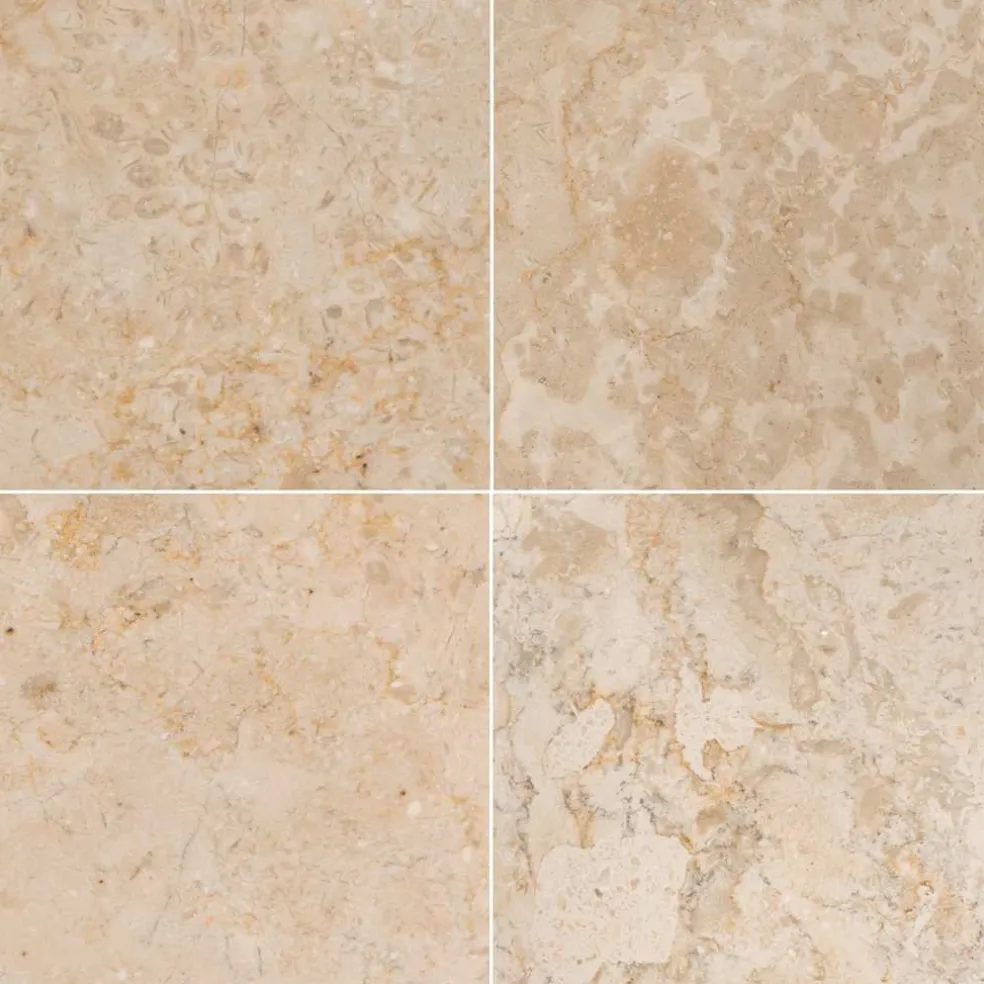 vidaXL Gootsteen 40x40x10 cm marmer crèmekleurig