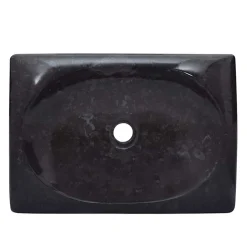 vidaXL Gootsteen 50x35x10 cm marmer zwart