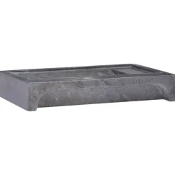 vidaXL Gootsteen 58x39x10 cm marmer zwart