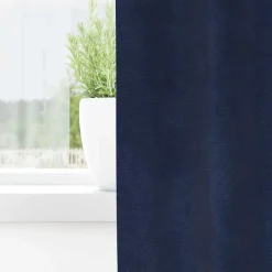 vidaXL Gordijnen 2 st Donkerblauw 140 x 140 cm fluweel