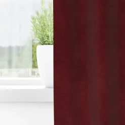 vidaXL Gordijnen 2 st Wijnrood 140 x 140 cm fluweel
