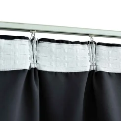 vidaXL Gordijnen verduisterend met haken 2 st 140x175 cm zwart