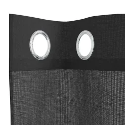 vidaXL Gordijnen voile met doorvoertules 2 st 140x140 cm zwart