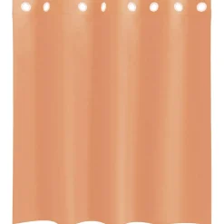 vidaXL Gordijnen voile met doorvoertules 2 st terracotta