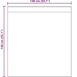 vidaXL Gordijnen Voile met lussen 2 st 140x140 cm turkoois