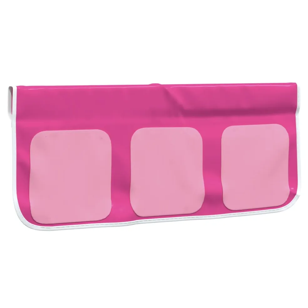 vidaXL Gordijnen voor hoogslaper met tunnel polyester roze