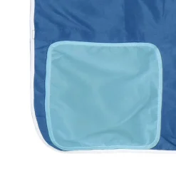 vidaXL Gordijnen voor hoogslaper met toren polyester blauw