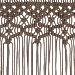 vidaXL Gordijn macramé 140x240 cm katoen taupe