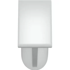 vidaXL Gordijnrails 2 st 40-60 cm aluminium wit en zilverkleurig