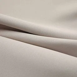 vidaXL Gordijn verduisterend met metalen ringen 2 st 140x175 cm beige