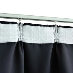 vidaXL Gordijn verduisterend met haken 290x245 cm antraciet
