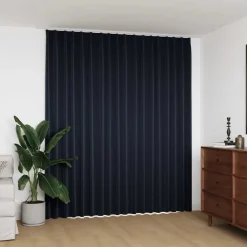 vidaXL Gordijn verduisterend met haken 290x245 cm antraciet