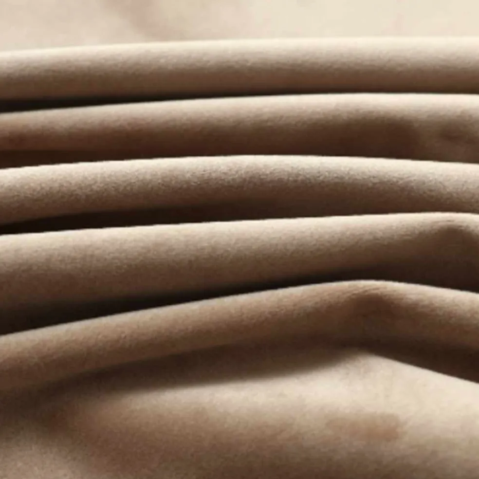 vidaXL Gordijn verduisterend met ringen 290x245 cm fluweel beige