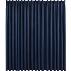 vidaXL Gordijn verduisterend met haken 290x245 cm blauw