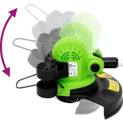 vidaXL Grastrimmer elektrisch telescopisch 29 cm 550 W