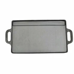 vidaXL Grillplaat dubbelzijdig 50x23 cm gietijzer