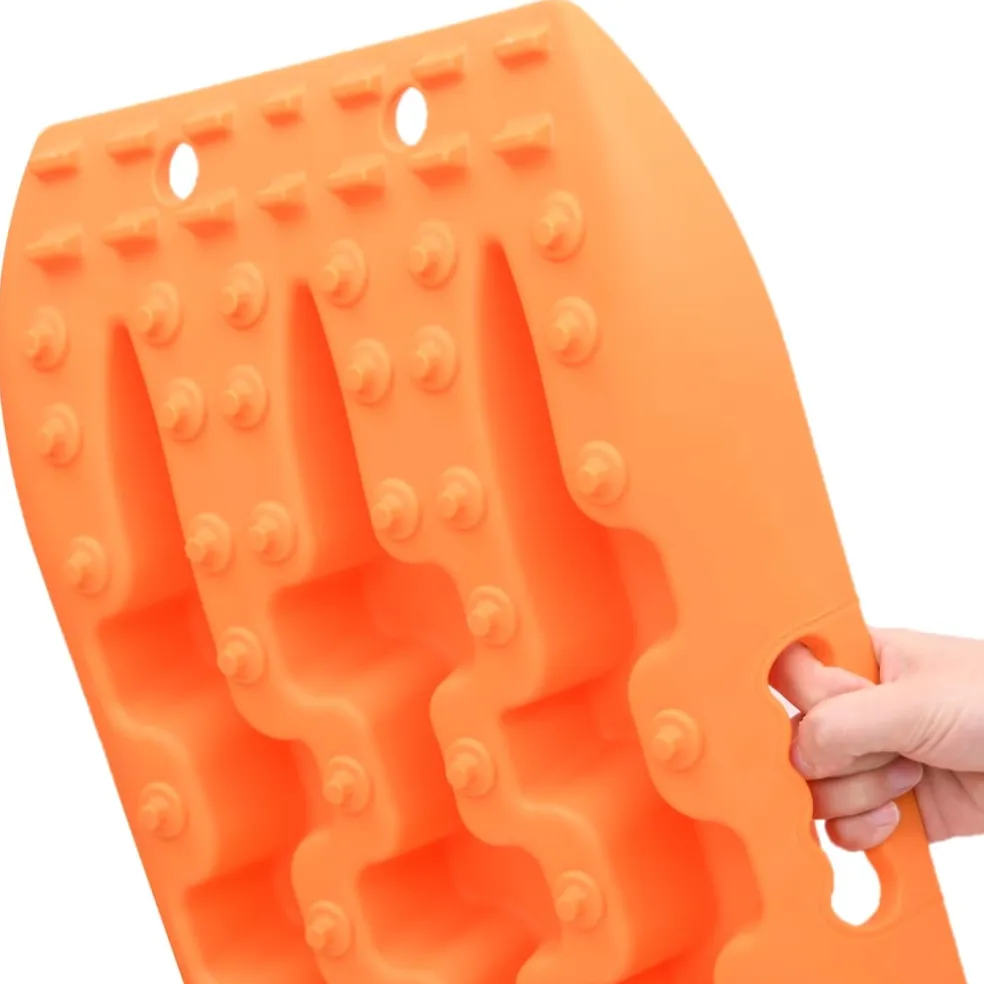 vidaXL Gripplaten 2 st 106x30,5x7 cm nylon oranje