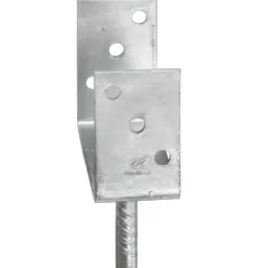 vidaXL Grondankers 6 st 7x6x30 cm gegalvaniseerd staal zilverkleurig