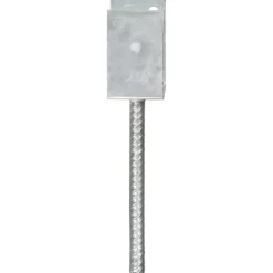 vidaXL Grondankers 6 st 7x6x30 cm gegalvaniseerd staal zilverkleurig